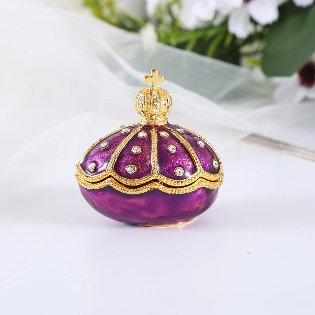 

Luxury Rhinestone Shell Shaped Jewelry Storage Box Earrings Necklace Bracelets Organizer Holder Gift Packaging Container Wedding