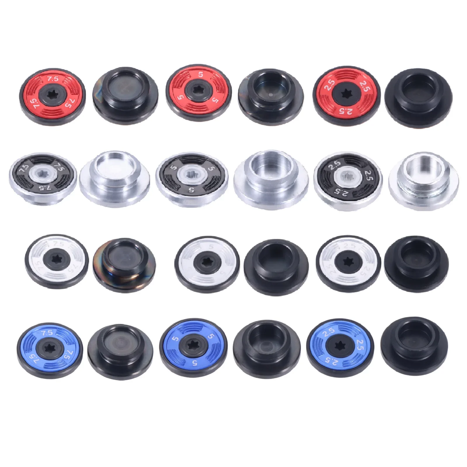 2Pcs Black/Blue/Red…