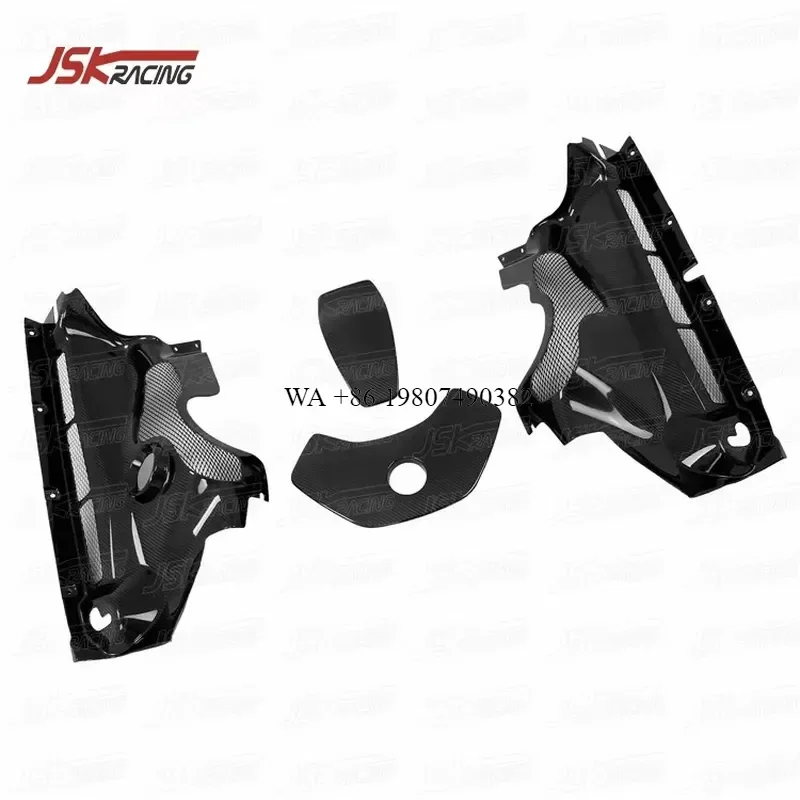Wmwmnu 4pcs Carbon Fiber Engine Bay Panels Cover Set for 2012-2013-2014 MP4-12C Car Accessories Interior Trim
