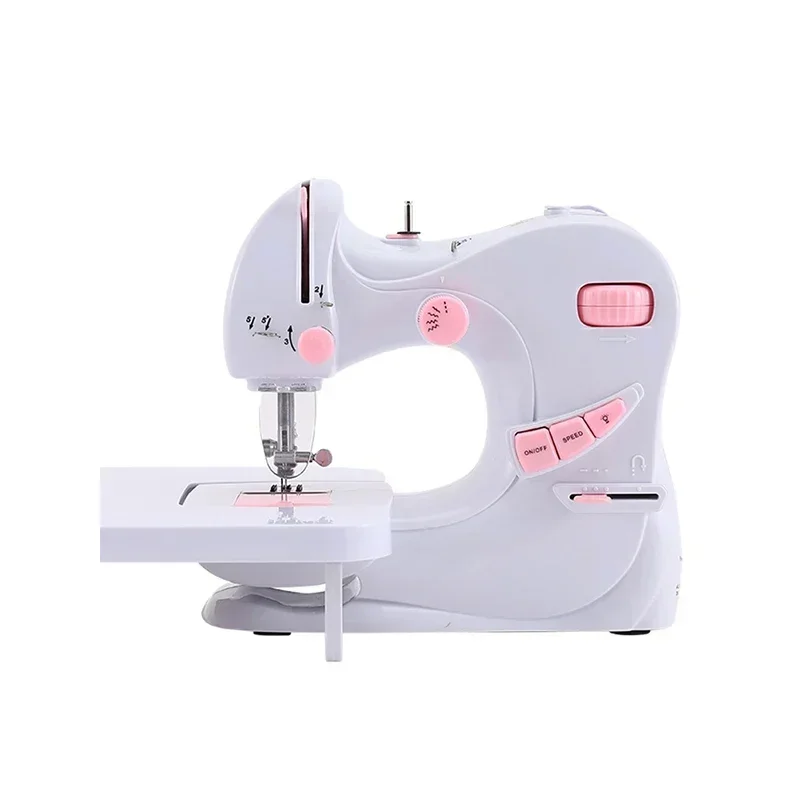 

Новая швейная машина, бытовая электрическая многофункциональная настольная швейная машина с двойной иглой и стежком