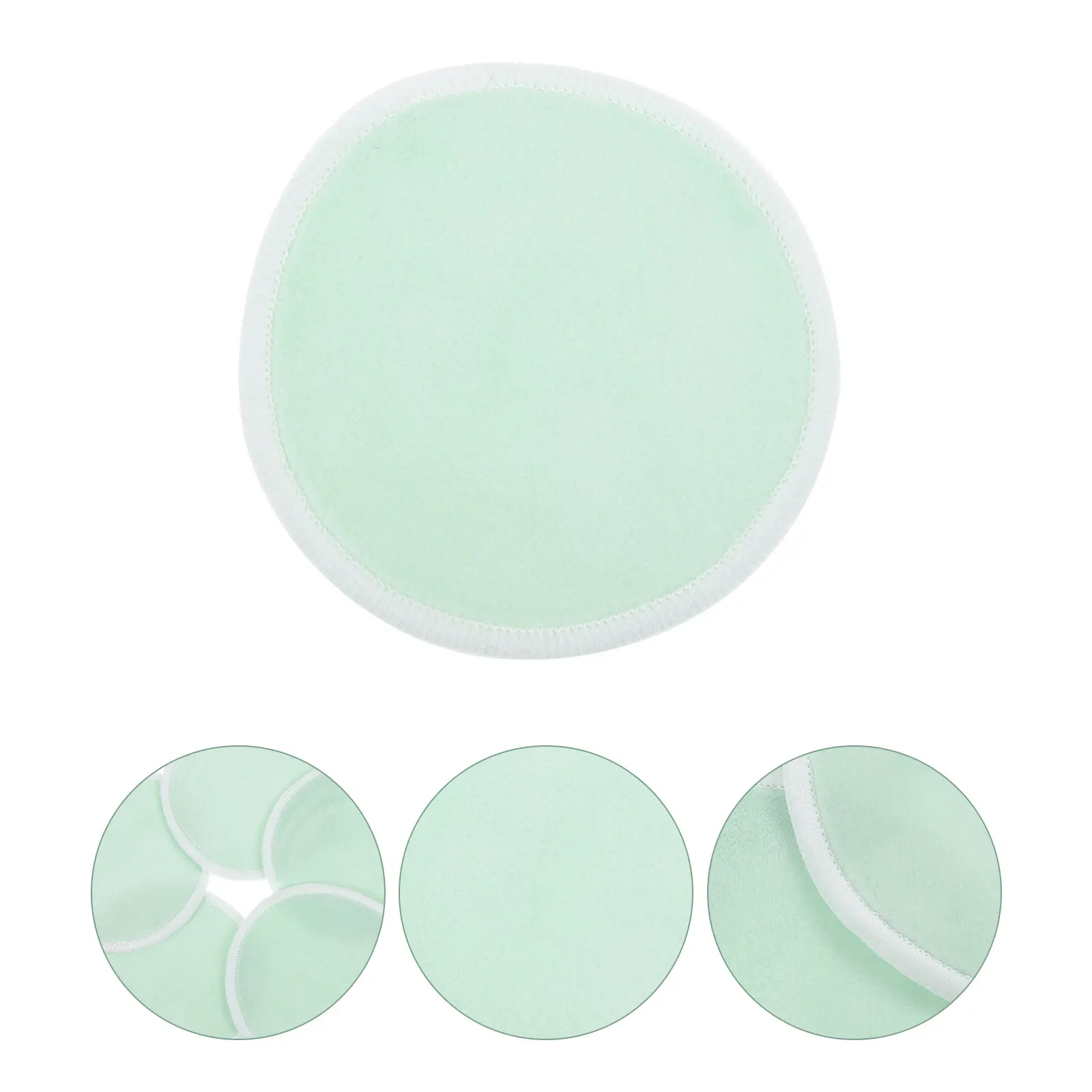 12 個竹繊維クレンジングパッド洗える再利用可能なフェイスパッドメイク落としツール毛穴パウダーパフ環境に優しい安全な美容