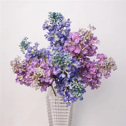 4Pc/lot Feel Real Touch Moisturizing Lilac Latex Artificial Flowers Home Table Decoration Floral Event Party Wedding Fake Flower