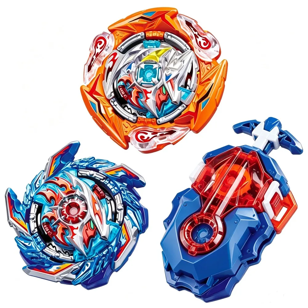 Rotating Metal Gyro Wire+Ruler Launcher, Children's Competitive Game Toy Boy Christmas Gift