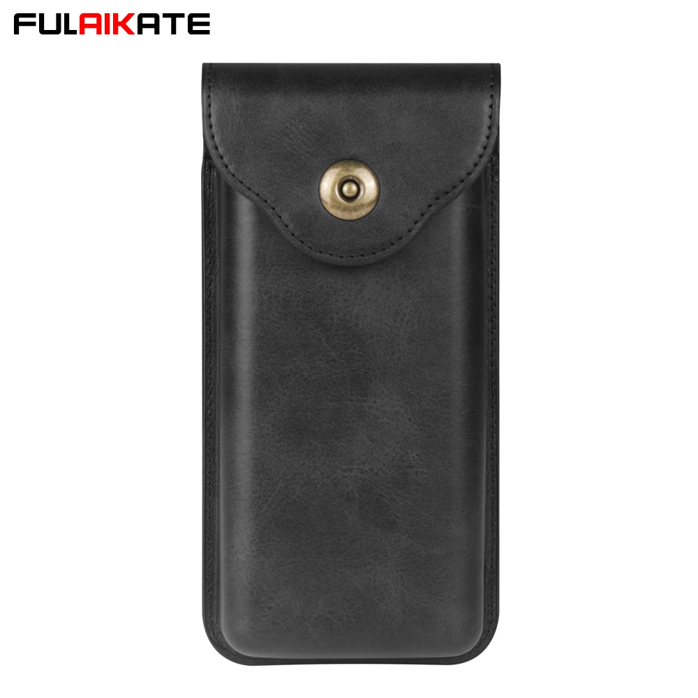 

FULAIKATE Universal Vertical Waist Bag for Samsung Galaxy Z Fold5 Folding Cell Phone Pouch for Zfold4 3 2 Men's Belt Holster