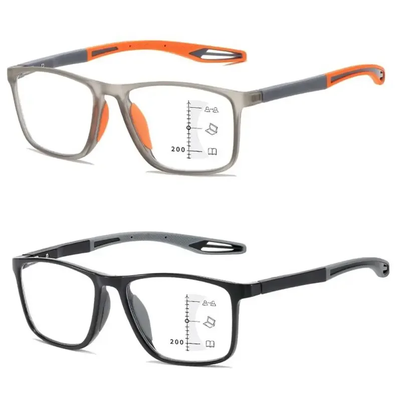 Blue Ray Blocking Anti-Blue Light Reading Glasses Progressive Near Far Multifocal Hyperopia Glasses Ultralight TR90