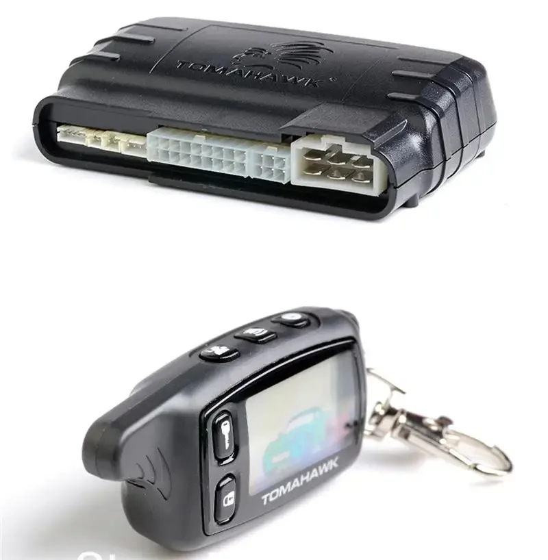 Automotive electronic two-way car alarm system with remote starter alarm car system