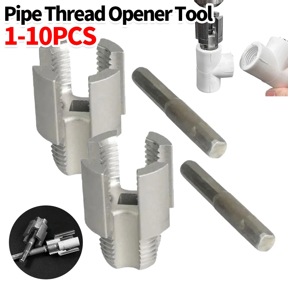 PVC Water Pipe Threading Tool Hex Shank Die Internal External Threads 4/6 Points Water Pipes Manganese Steel Detachable Tool  ﻿