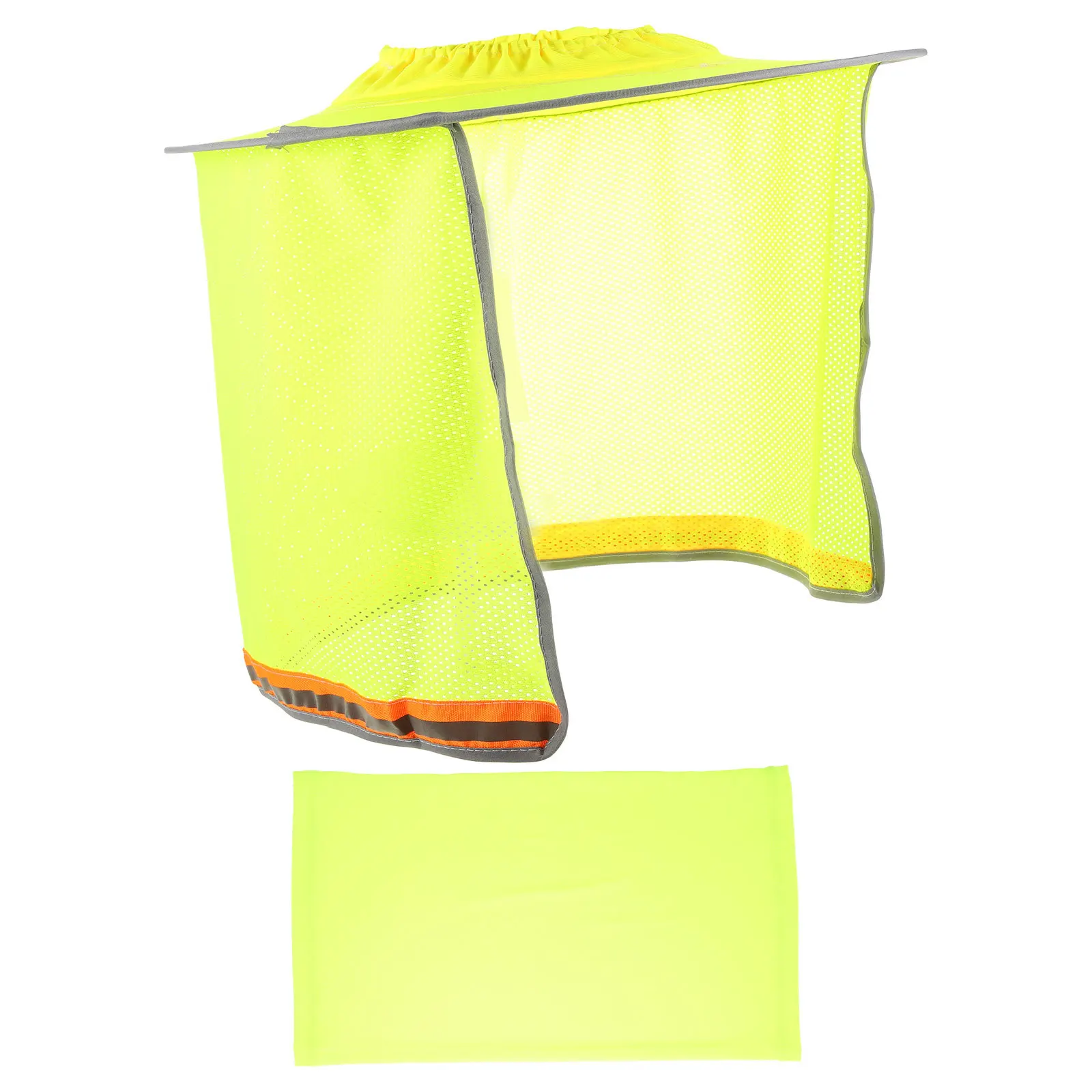 

Hard Hat Neck Shade Full Brim Adjustable Elastic Band Breathable Mesh Visor Construction Sun Protection