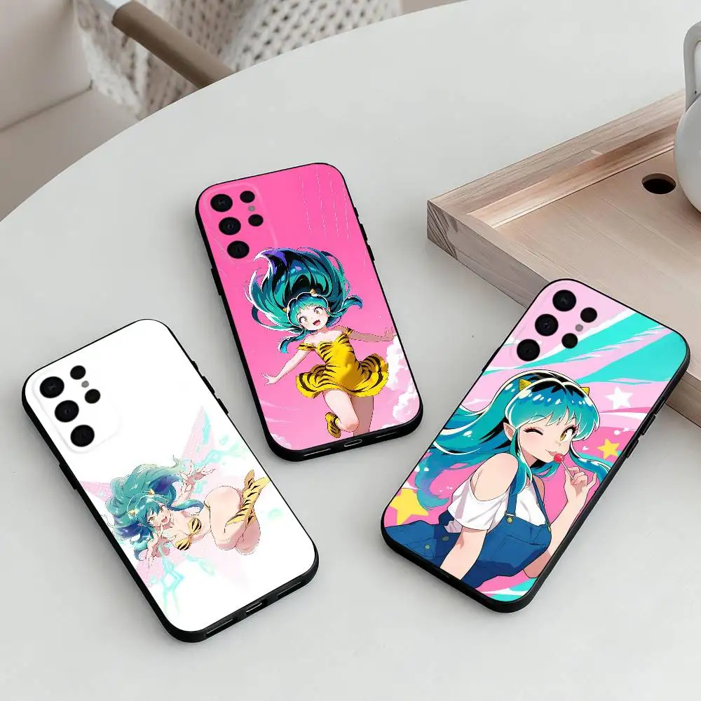 

U-Urusei Yatsura L-Lum Mobile Phone Case For Samsung S25,S24,S21,S22,S23,S30,Ultra,S20,Plus,Others Soft Black Case
