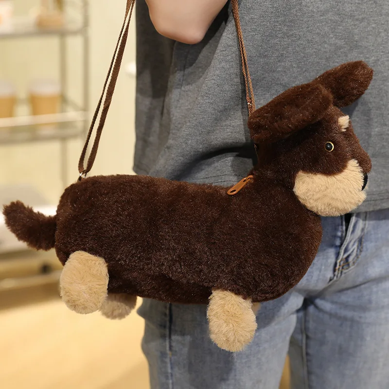 

Adorable Soft Dachshund Crossbody Bag Perfect Gift Idea Cozy Cushion/Pillow Sofa Bed Office Decor Machine Washable Home Decor