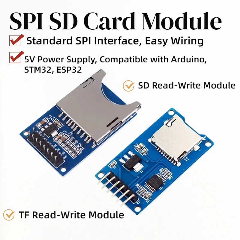 1/5pcsMicro SD Storage Expansion Board Micro SD TF Card Memory Shield Module SPI For Arduino Promotion