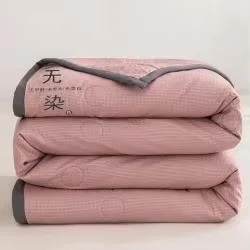 

2024 New Waffle Puff Cotton Undyed Solid Color Washed Cotton Soybean Fiber Summer Quilt Air Conditioning Quilt Xia Liang Quilt