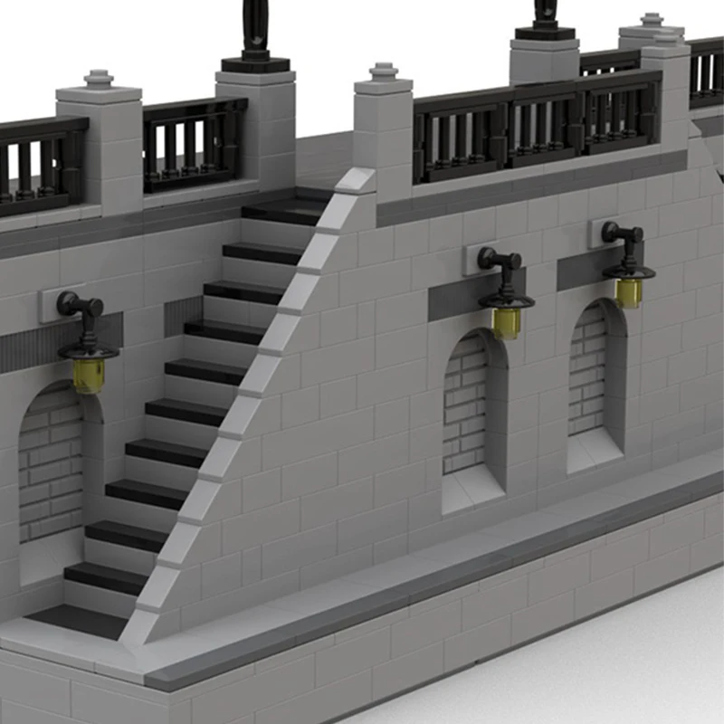 Ensemble complet de promenade parisienne modulaire, 3725 pièces, MOC, Style français, éducation de rue, blocs de construction, jouets d'anniversaire, cadeau