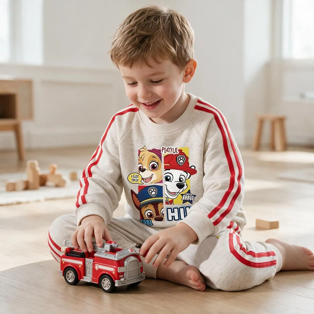 Autumn Winter Boys and Girls Sweatshirt Sweatpant Two Piece Sets Kids O Neck Hoodies Pant 2pcs Suit Children Tracksuit Pullover
