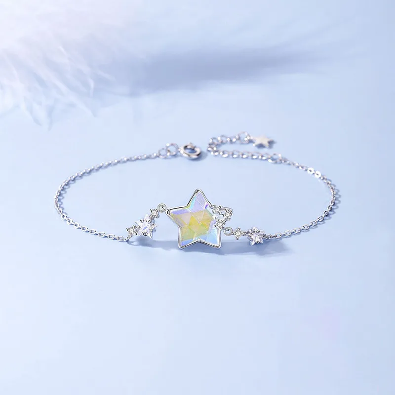 أزياء كريستال ستار القمر كوكب سحر سوار والإسورة للنساء أنيقة حزب مجوهرات هدية أساور e412 #1