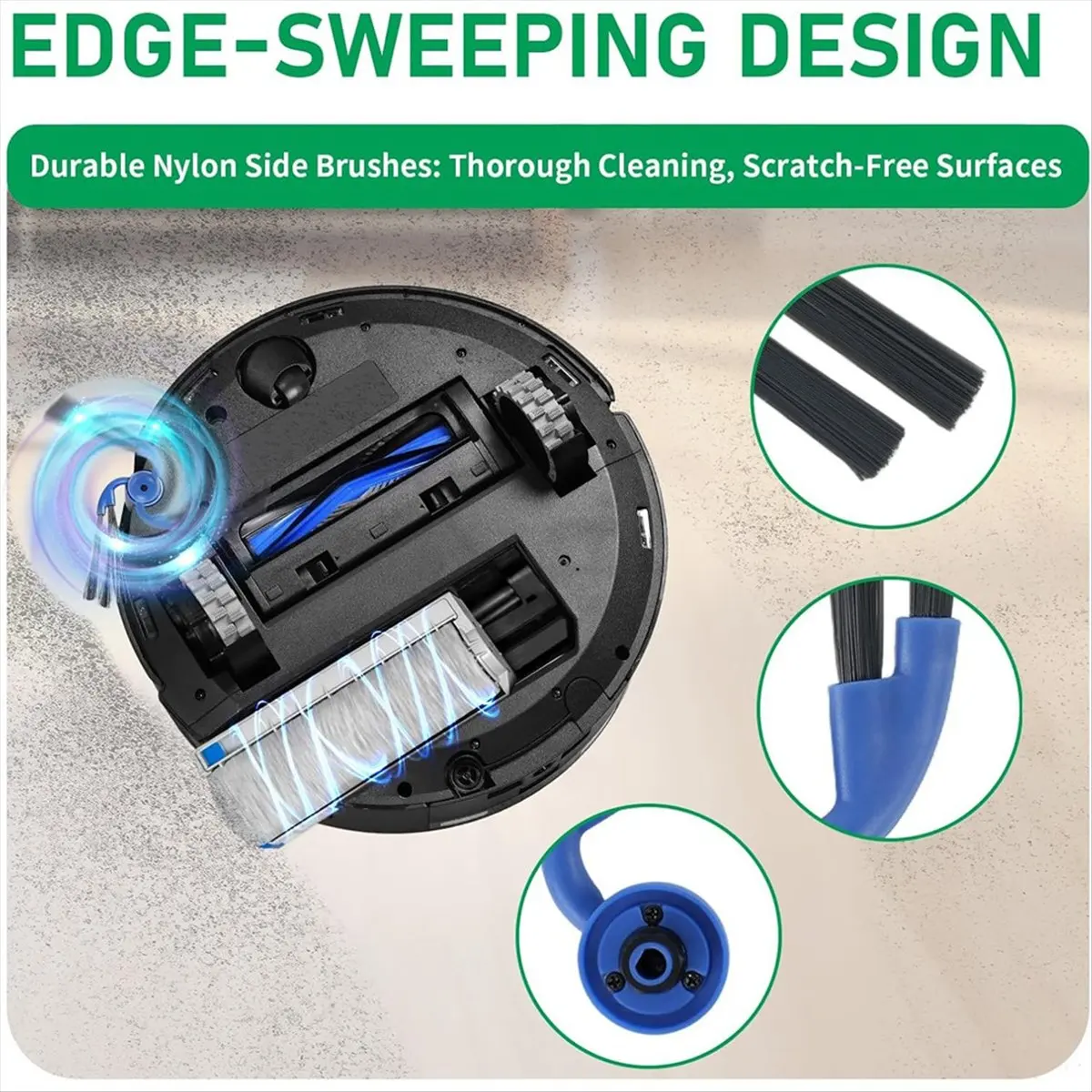 

Комплект из 27 предметов: основная и боковые щетки, ролик, фильтр, мешок для сбора пыли для робота-пылесоса Ecovacs Deebot X9 Pro Omni/X9 Pro