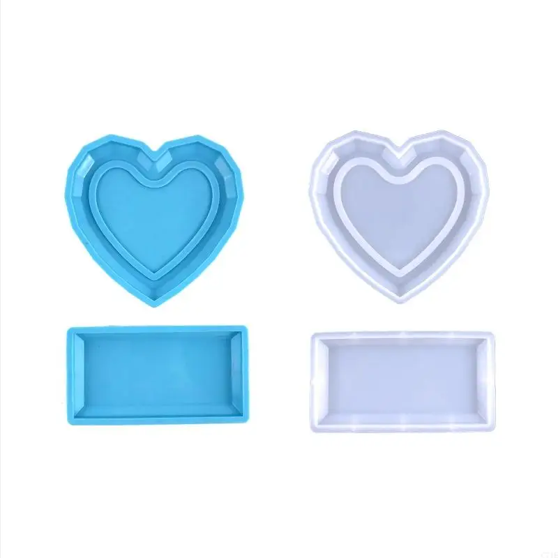 C71E Nến nến Người giữ Silicone Mold DIY Valentine Ngày Quà tặng Hộp lưu trữ thủ công