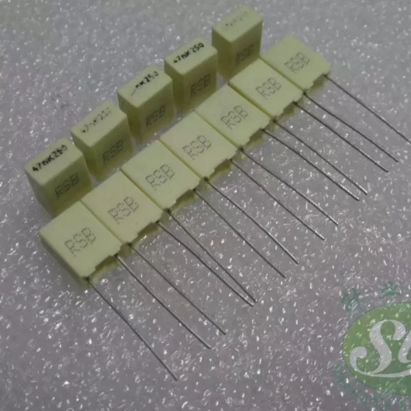 10pcs-100pcs Italian AV RSB 0.047uf/250V 47nf 473 brand new slightly stripped film capacitor 5MM