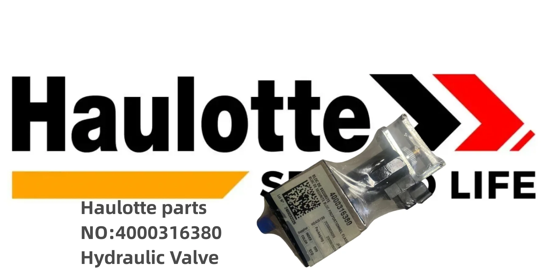 4000316380 HA-4000316380 Hydraulic Valve used for Haulotte Optimum 8 - Optimum 1931e - E04.16