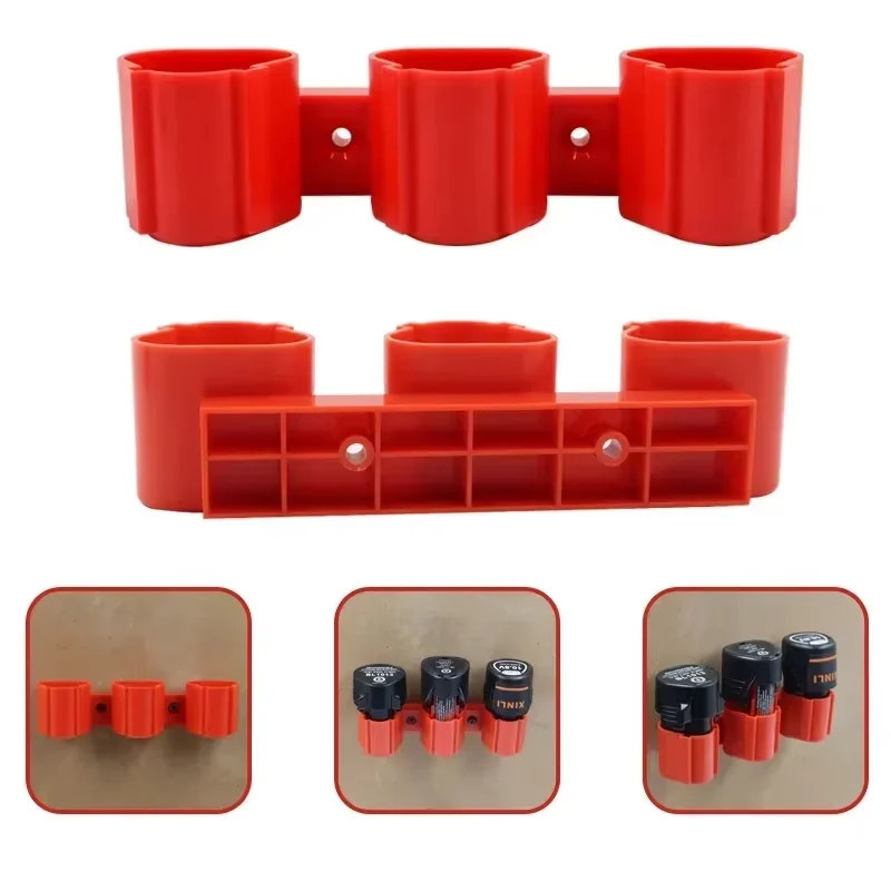Li-ion Battery Holder Storage Fixed Bracket Display Rack Buckle For Milwaukee For M12 For Bosch 12V For Makita 10.8V BL1013