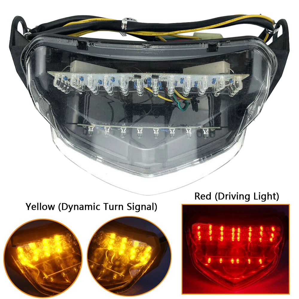 

Motorcycle LED Taillight Rear Brake Stop Light Turn Signal Indicator Lamp For SUZUKI GSX-R600 GSX-R750 K4 2004-2005