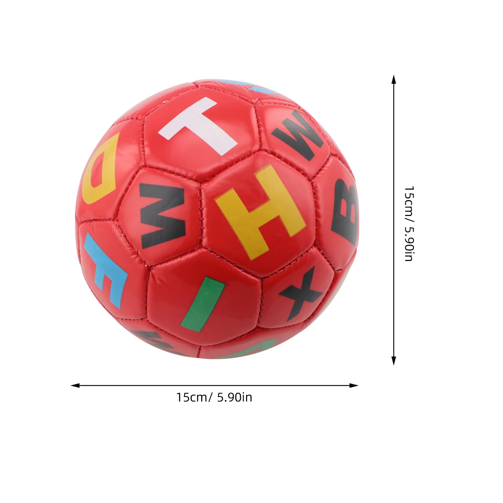 1Pcs Aufblasbare Kinder Fußball PVC Fußball Rote Untere Zahlen Outdoor Indoor Spielen Helle Farbe Langlebig Elastische