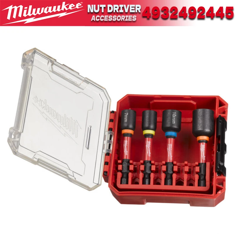 

MILWAUKEE 4932492445 SHOCKWAVE Nut Driver GEN II Impact Duty Nut Driver Set 4 Pcs Milwaukee Power Tool Accessories