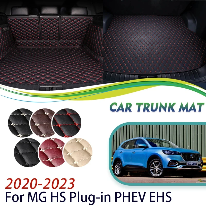 

Hybrid Car Rear Trunk Mats For MG HS Plug-in PHEV EHS AS23 2020 2021 2022 2023 5 Seate Leather Car Mats Full Set Car Accessories