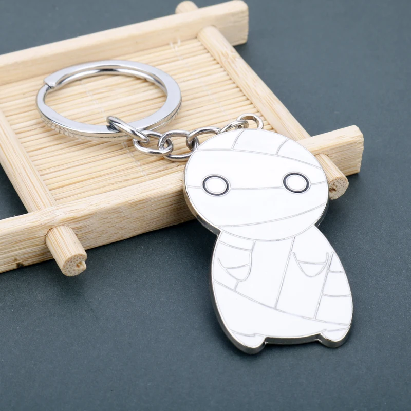 Comico How To Keep A Mummy Keychain Kawaii Mummy Enamel Pendant Keyring Necklace Jewelry Cute Key Holder Accessories Gift