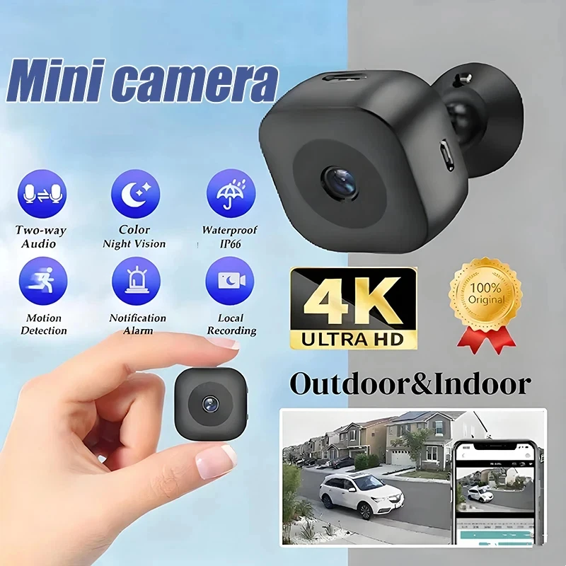 Mini HD 4K Camera WiFi Wireless Monitoring Security Protecti