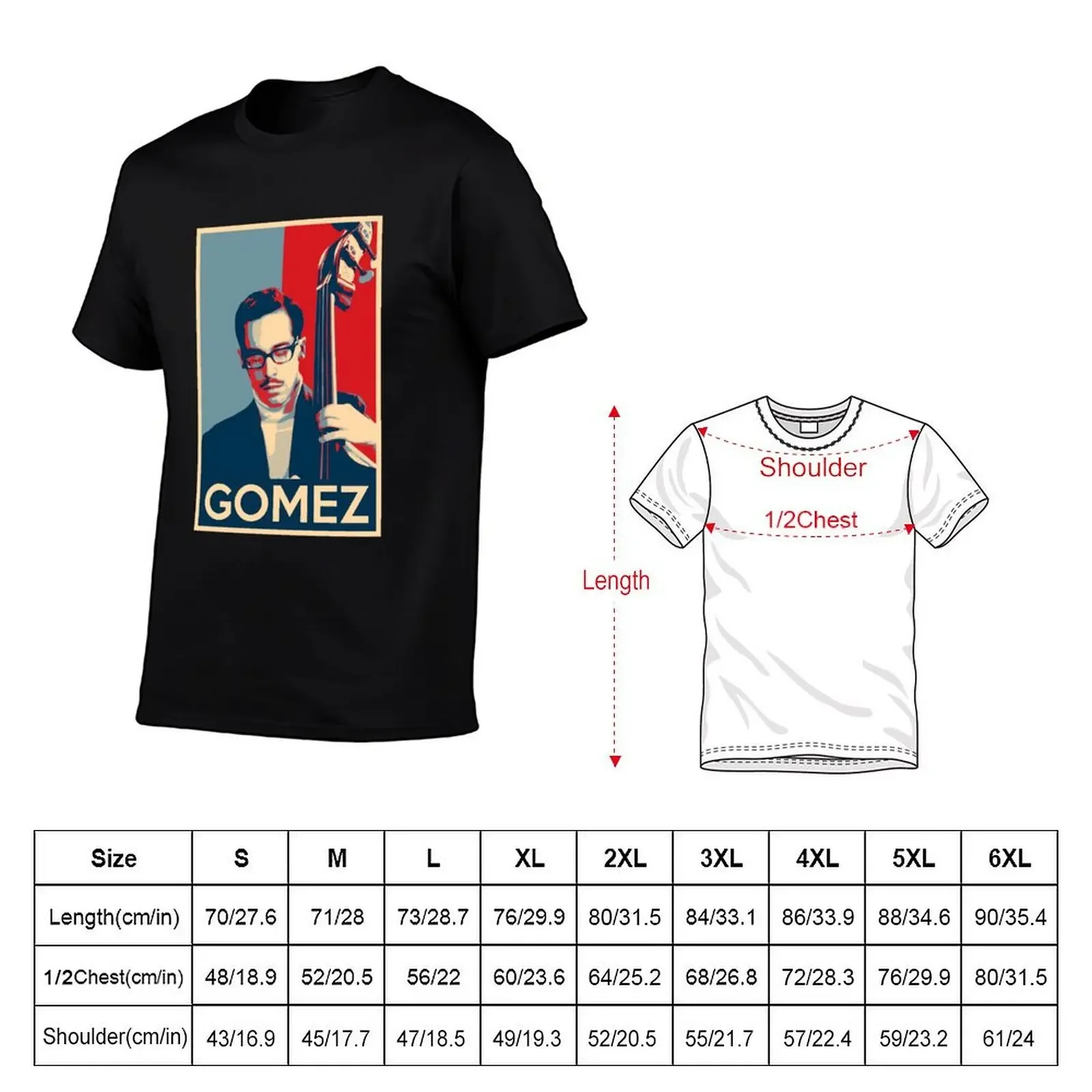 Eddie Gomez Hope Poster - Greatest musicians in jazz history T-Shirt oversizeds for a boy mens tall t shirts