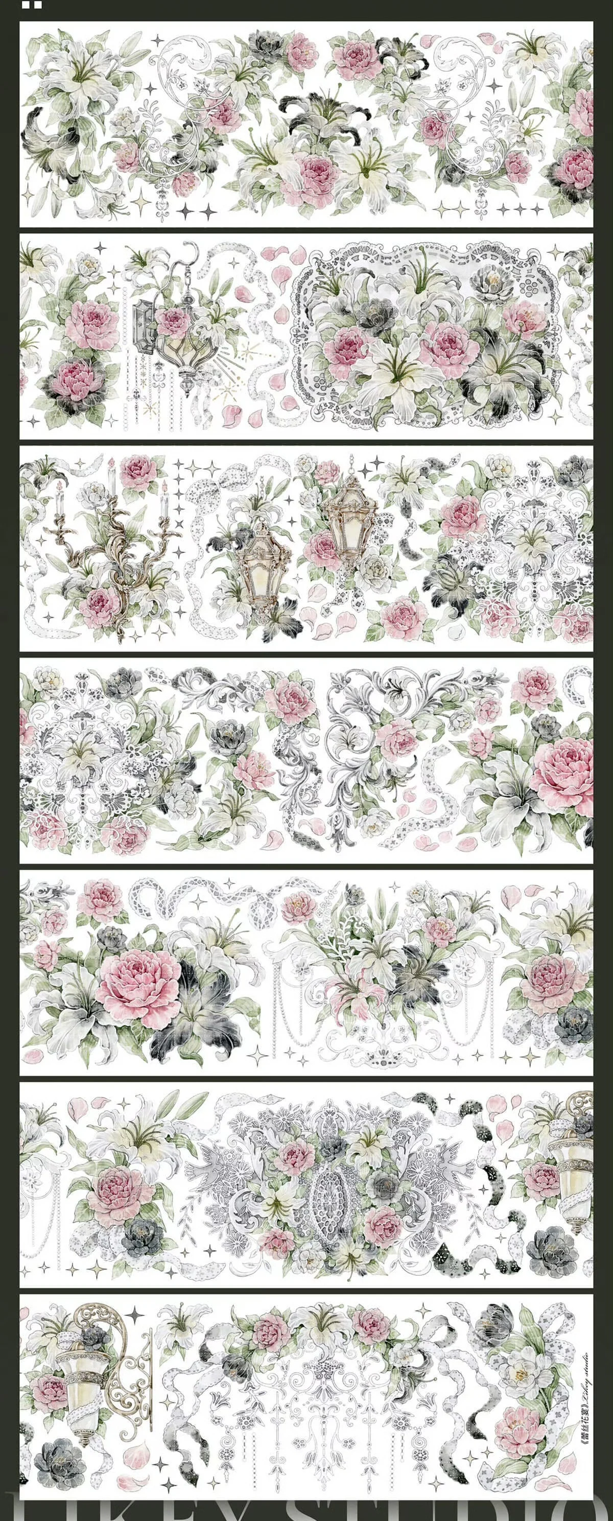 7.8 شريط واشي جديد للحيوانات الأليفة 1 حلقة ليكي/مطر ليلي للنوم/ليمون لامع/رائحة العنب/عيد زهرة الدانتيل #4