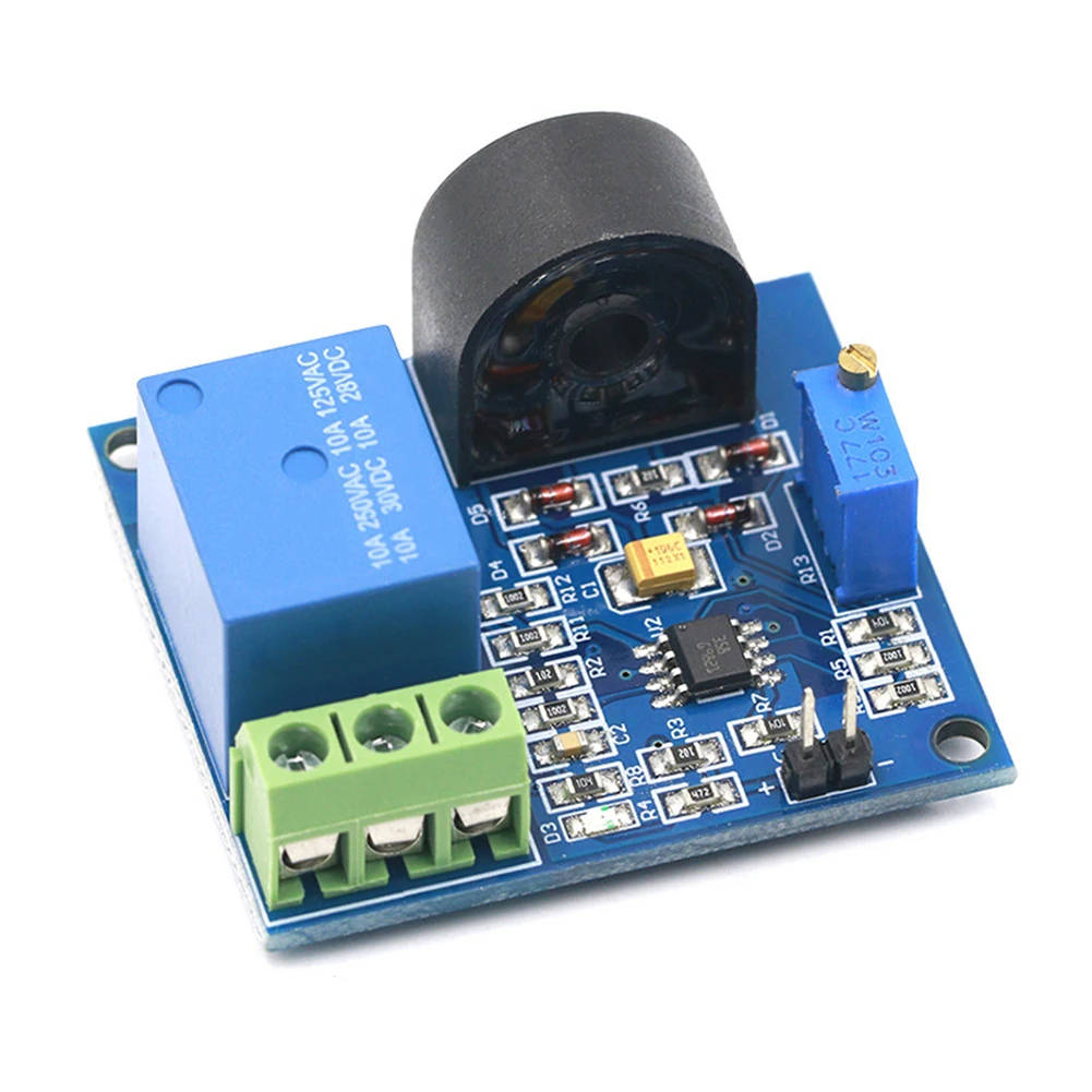 For Workshops AC Current Sensor 12V DC Sensor Customizable Overcurrent Relay Module Current Sensors Low Standby Current