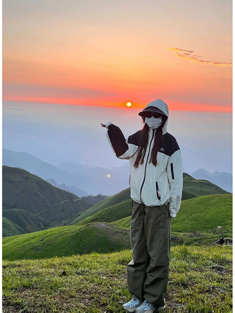 

ex Hiking Jaet Outdoor Travel Climbing irt Men's Summer Anti-UV Mountain Climbing Clothing Couple's Outwear Coat