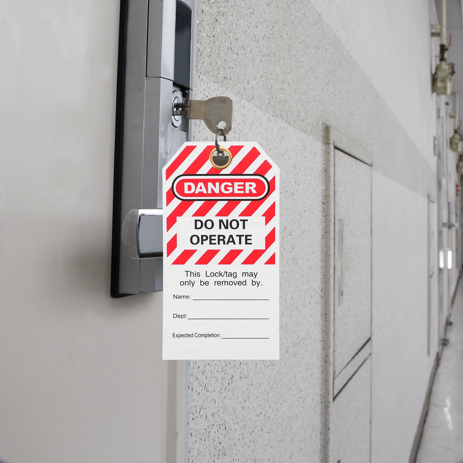 10 قطعة تحذير ألوان زاهية زاهية نص واضح قفل علامات تعليق لإصلاح المعدات علامات السلامة #6