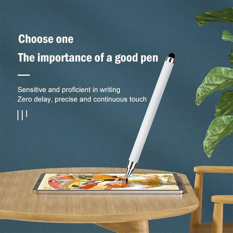 Dual-head Capacitive Pen Disc Silicone Head Dual-purpose Stylus PaintingOffice Retouching Mobile Phone Tablet Pen Capacitive Pen