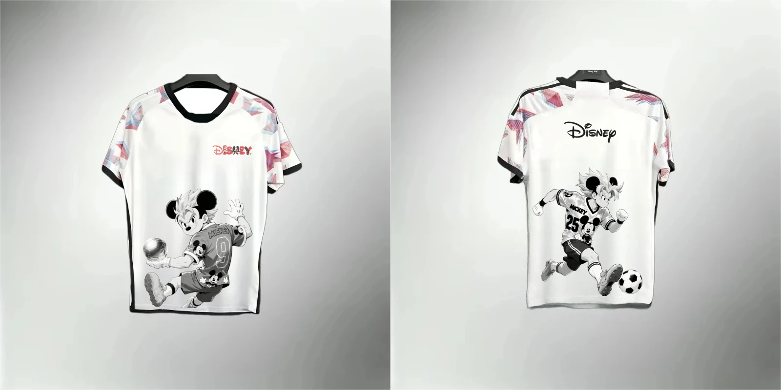 

Лето 2022, новинка Disney с Микки Маусом, сделай сам, индивидуальная мужская и женская быстросохнущая футболка с 3D-печатью, футбольное джерси.