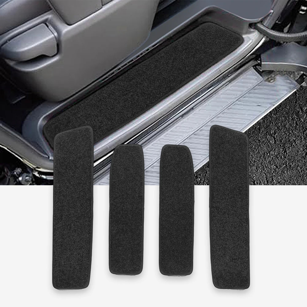 for Toyota Alphard Verfire 40 Series 2023 2024 Car Door Sill Pads Foot Pads AH40 Non-Slip Front Rear Door Pedal Carpet Protect