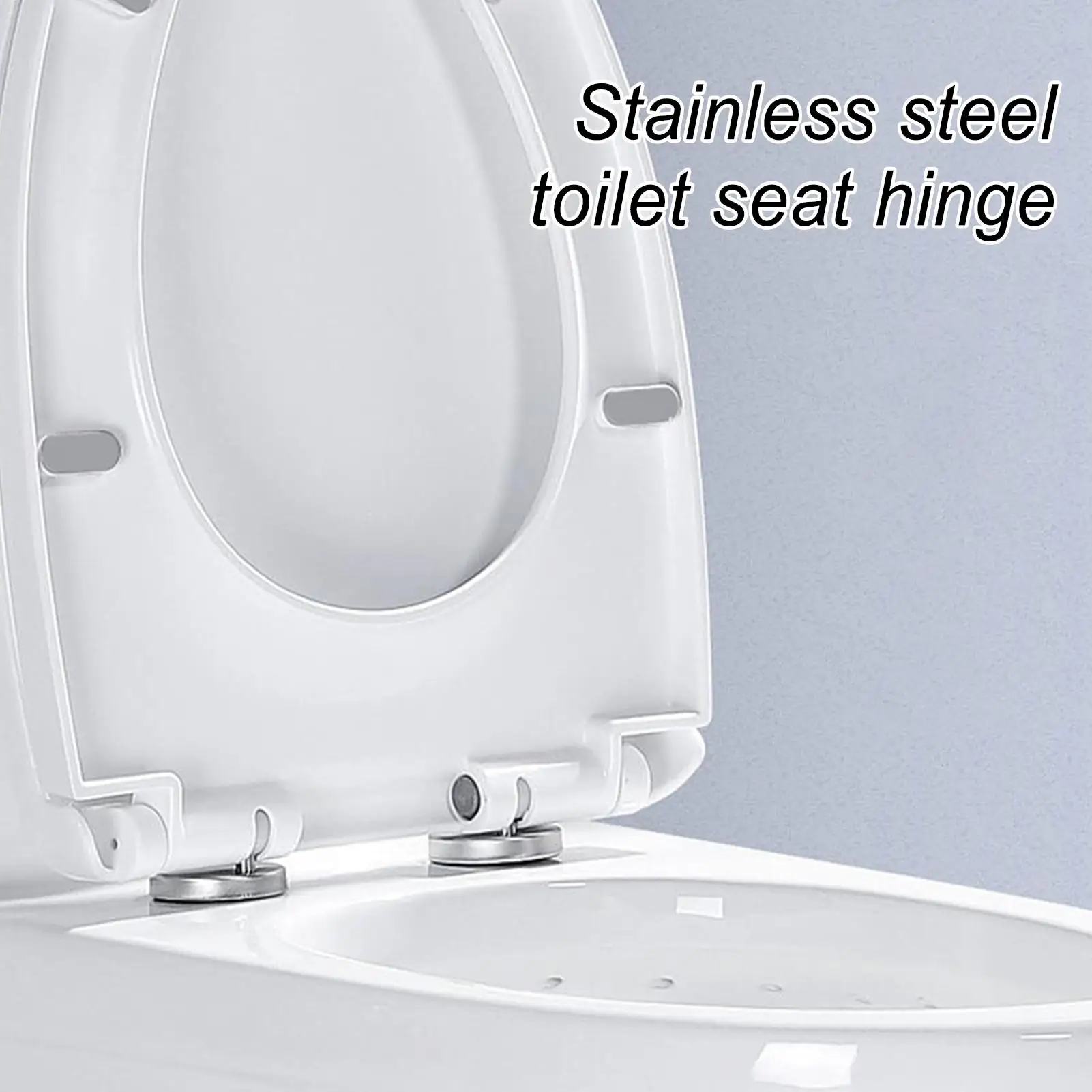 

Toilet Seat Hinge Mountings Universal with Bolts Screw Fittings Premium Adjustable Replacement Hinges Toilet Seat Hinges