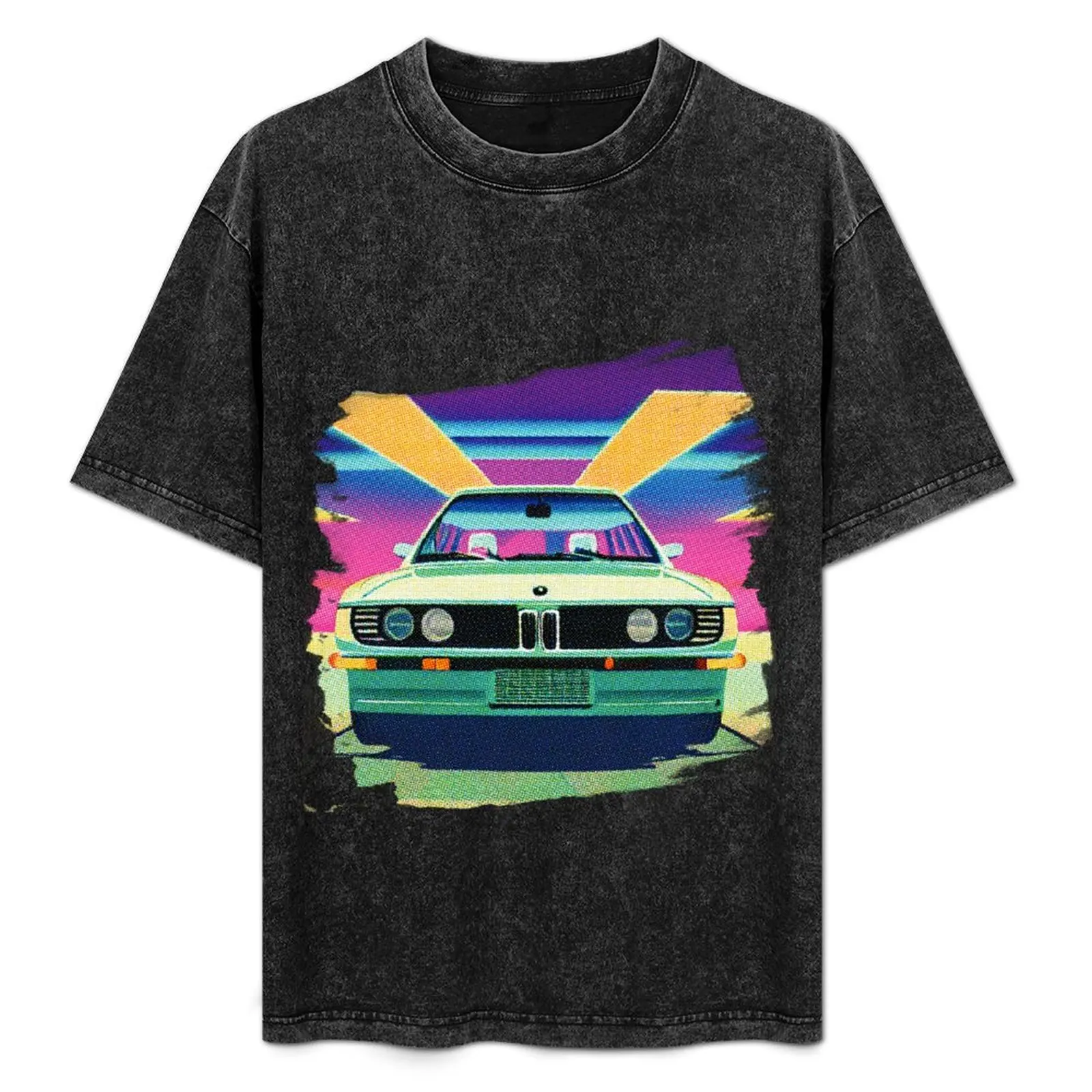 Camiseta Synthwave Beemer de manga corta para trabajo al aire libre