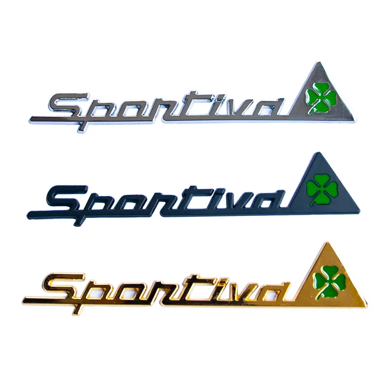 

3D металлическая Спортивная эмблема, украшение для крыла, значок, автомобильные наклейки для Alfa Romeo Giulia Stelvio Giulietta GT 159 147 156 Mito Brera