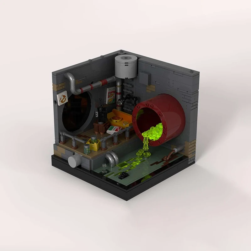 مدينة شارع عرض Moc قوالب بناء وحدات Lair المجاري نموذج التكنولوجيا كتل عيد الميلاد لتقوم بها بنفسك لعبة البناء هدايا العيد #2