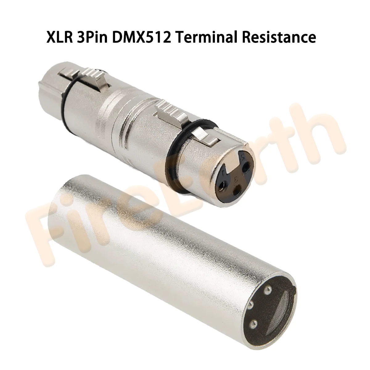 XLR 3Pin Adapter DMX 512 Terminator Resistor End of Line Connector Signal Stabilizer for Stage Lighting,Microphone,Mixer
