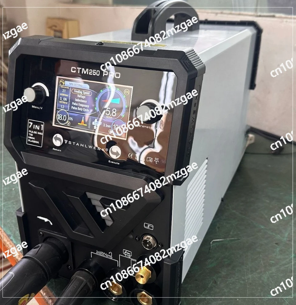 7IN1 Multi-Function Welder CTM416 Updated 220V, MIG TIG MMA Plasma Cutter Double Pulse Aluminum Welding Machine
