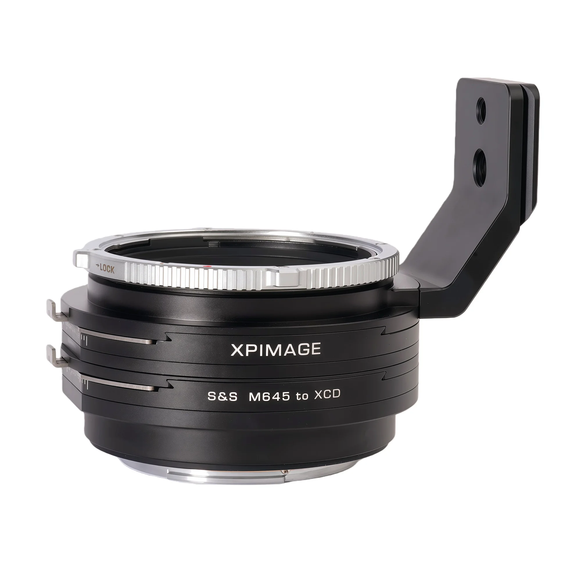XPIMAGE Double Shift Lens Mount Adapter Ring for Mamiya 645 M645 Lenses to Hasselbald X System XCD Camera X1D X2D 907X