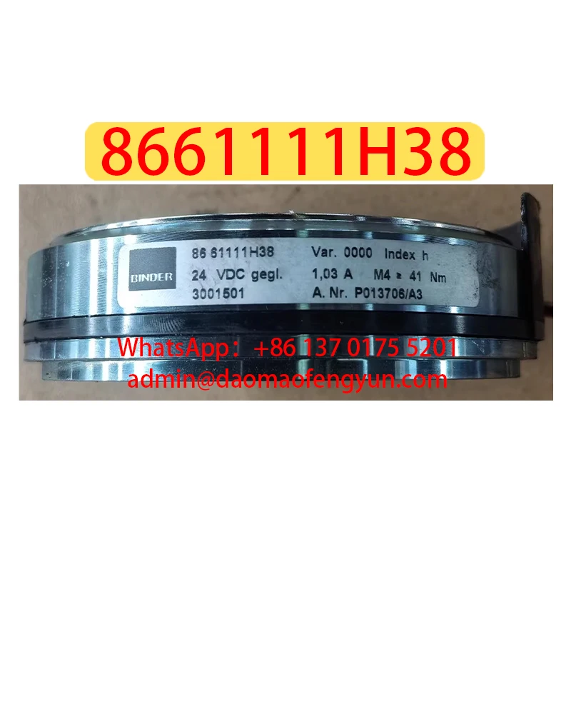 8661111H38 Used 86 61111H38、41Nm Brake/Servo Motor Brake，Tested ok，Fast shipping