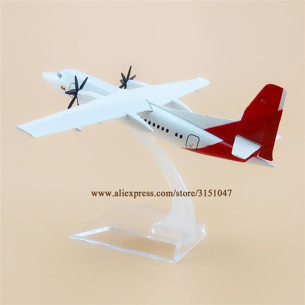 

16cm Air White Colombia Avianca Fokker F-50 FOK F50 Airlines Plane Model Alloy Metal Diecast Model Airplane Aircraft Airways