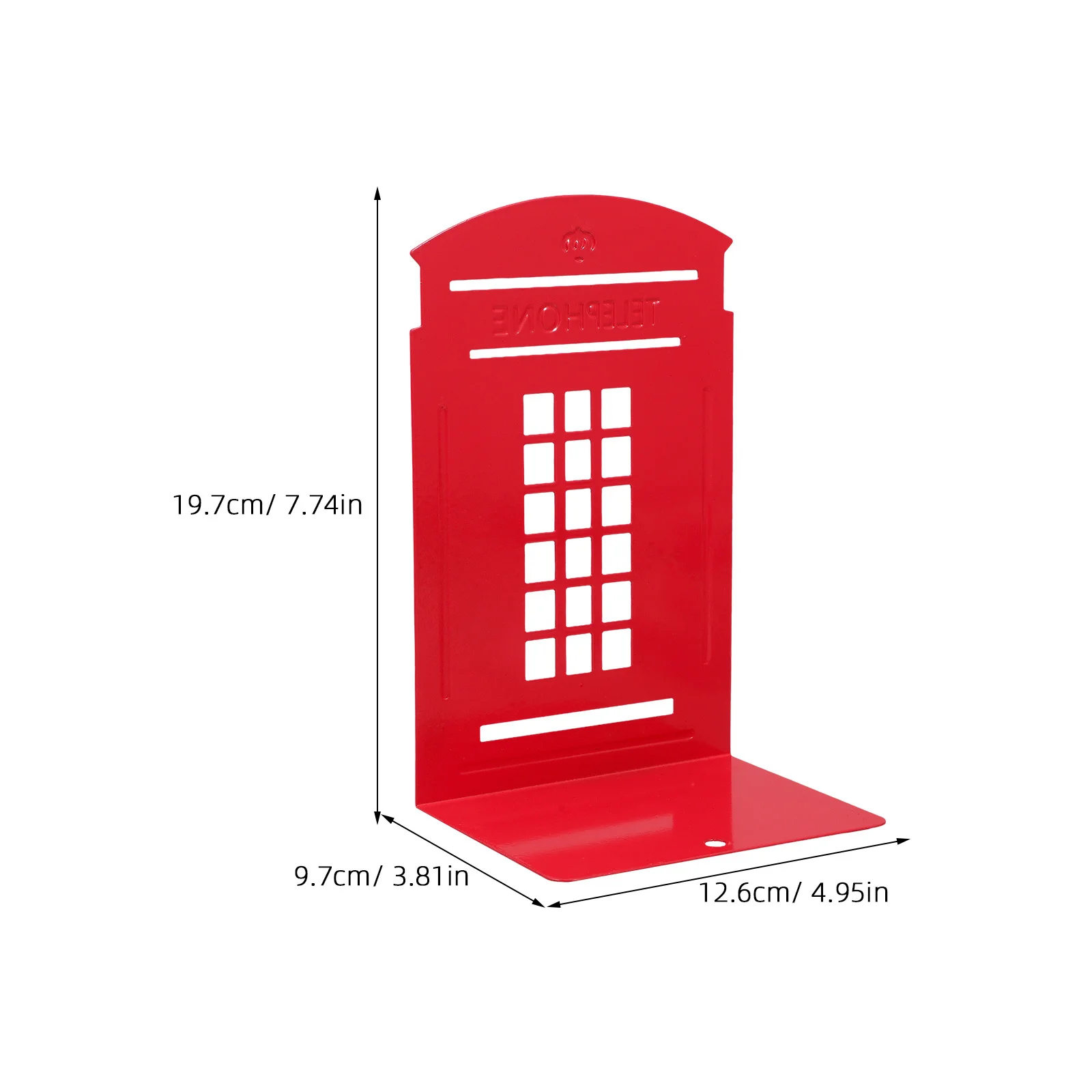 2 قطعة الدفتين الإبداعية خمر حامل كتب معدني للرف قوي منظم سطح المكتب فريد حامل كتب دراسة قاعدة الحديد الزخرفية #5