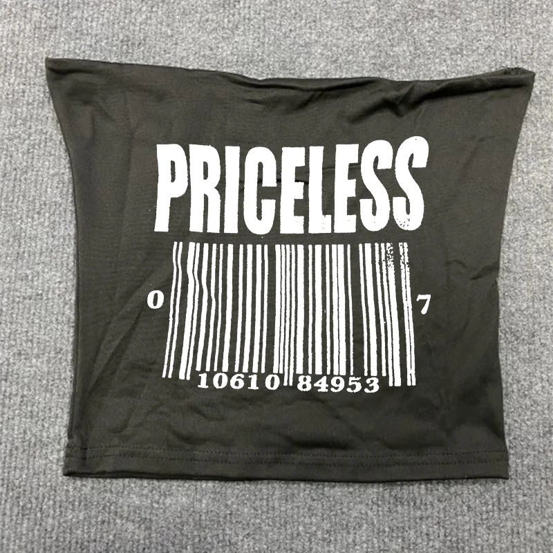 Amerikaanse Vintage Gothic jaren '90 Emo Girls Y2k T-shirt Trashy Harajuku Punk Korte Mouw Tee Mode Brief Patroon Afdrukken Crop Top