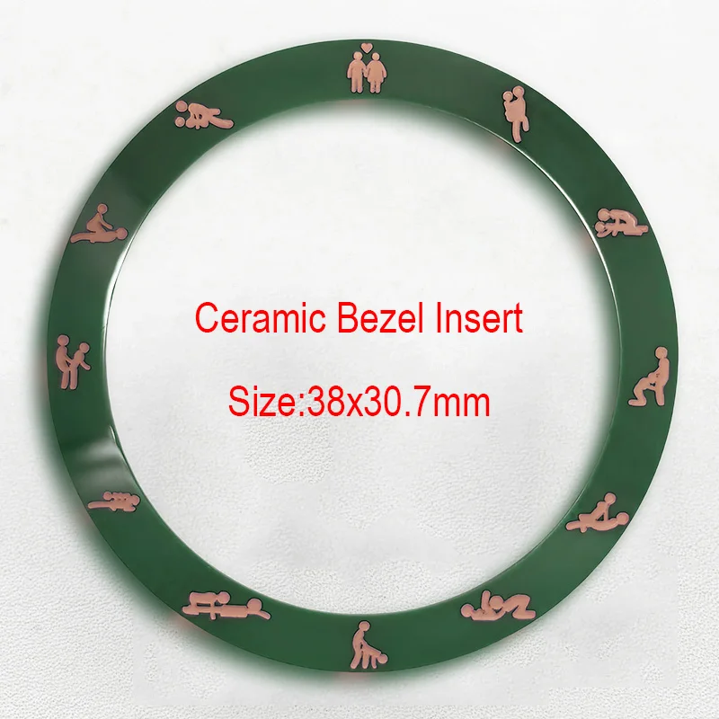 โมด 38*30.7 มม.ขอบเซรามิคส่วนหนึ่งแหวนสำหรับ SKX007 SKX009 SKX171 SRPD ซีมาสเตอร์ GMT นาฬิกา NH35 การเคลื่อนไหวนาฬิกาอะไหล่